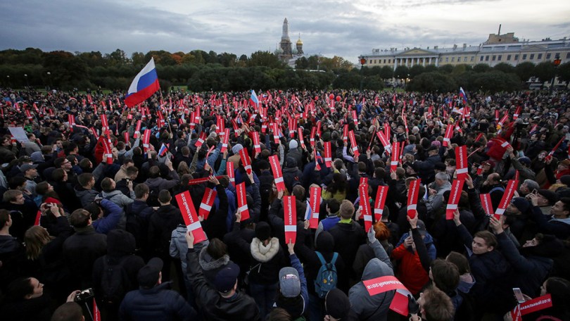 Митинг 07.10.2017 в Санкт-Петербурге